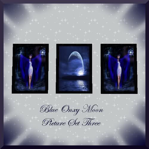 Blue Onxy Moon Picture Set Three SS