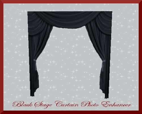 Black Stage Curtain Photo Enhancer SS