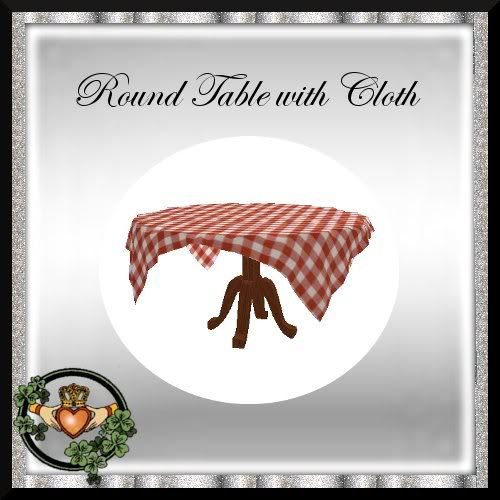 SR Round Table with Cloth SS