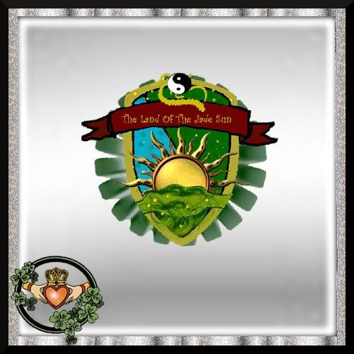 Jade Sun Crest Sticker SS