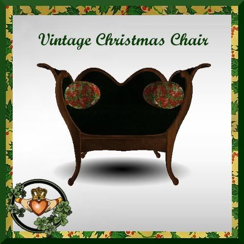 Vintage Christmas Chair SS