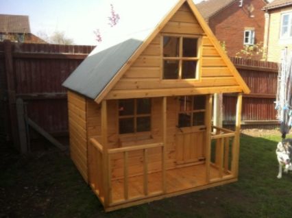 SHEDRITE'S '8X6 MINI SWISS PLAYHOUSE INC UPPER AREA ABOVE PORCH GREAT 