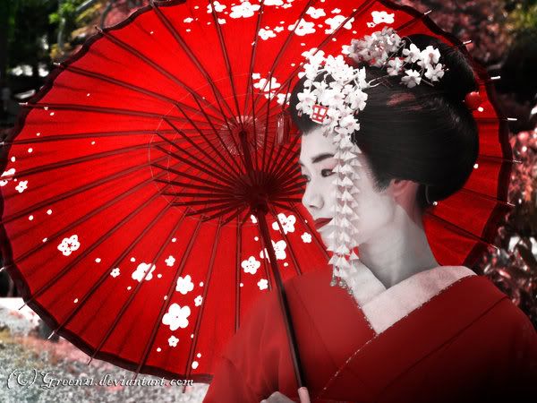 geshia makeup. In Geisha Make up