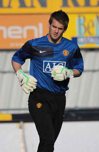 Tom Heaton - warming up with little idea of what was to come...
